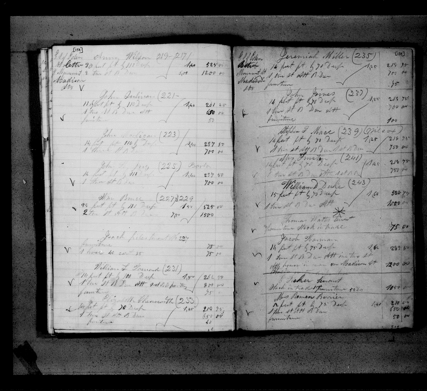 Baltimore City Archives (Baltimore City Property Tax Records) , brg4